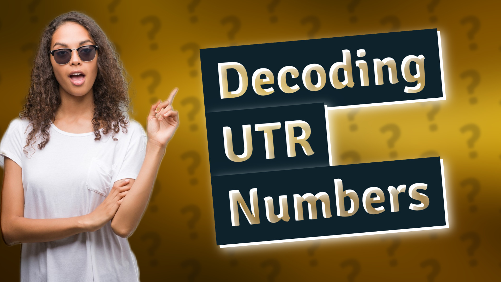 Decoding UTR Numbers
