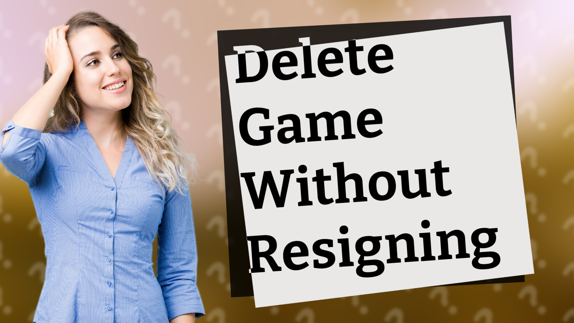 Delete Game Without Resigning