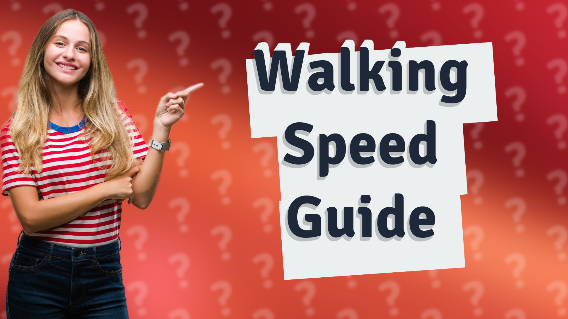 Walking Speed Guide
