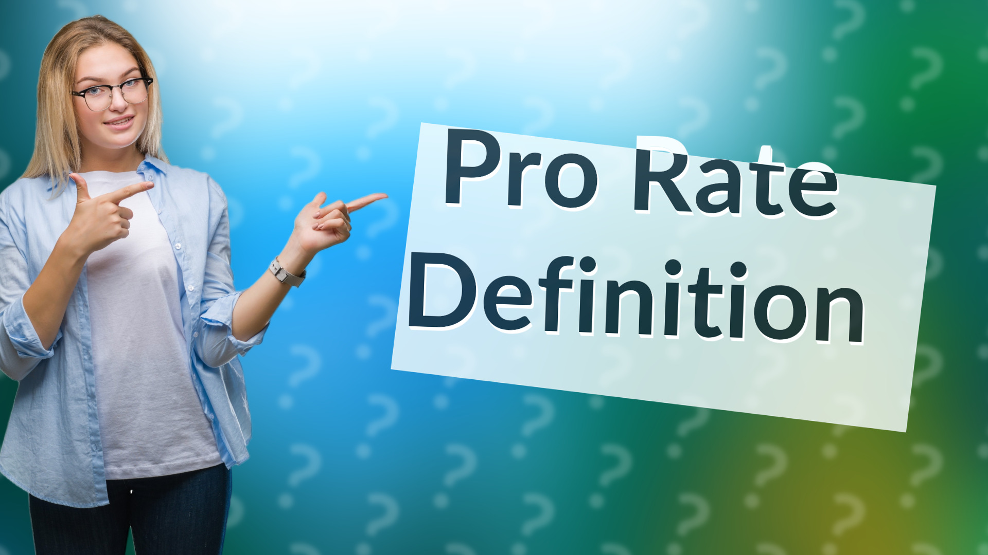 Pro Rate Definition
