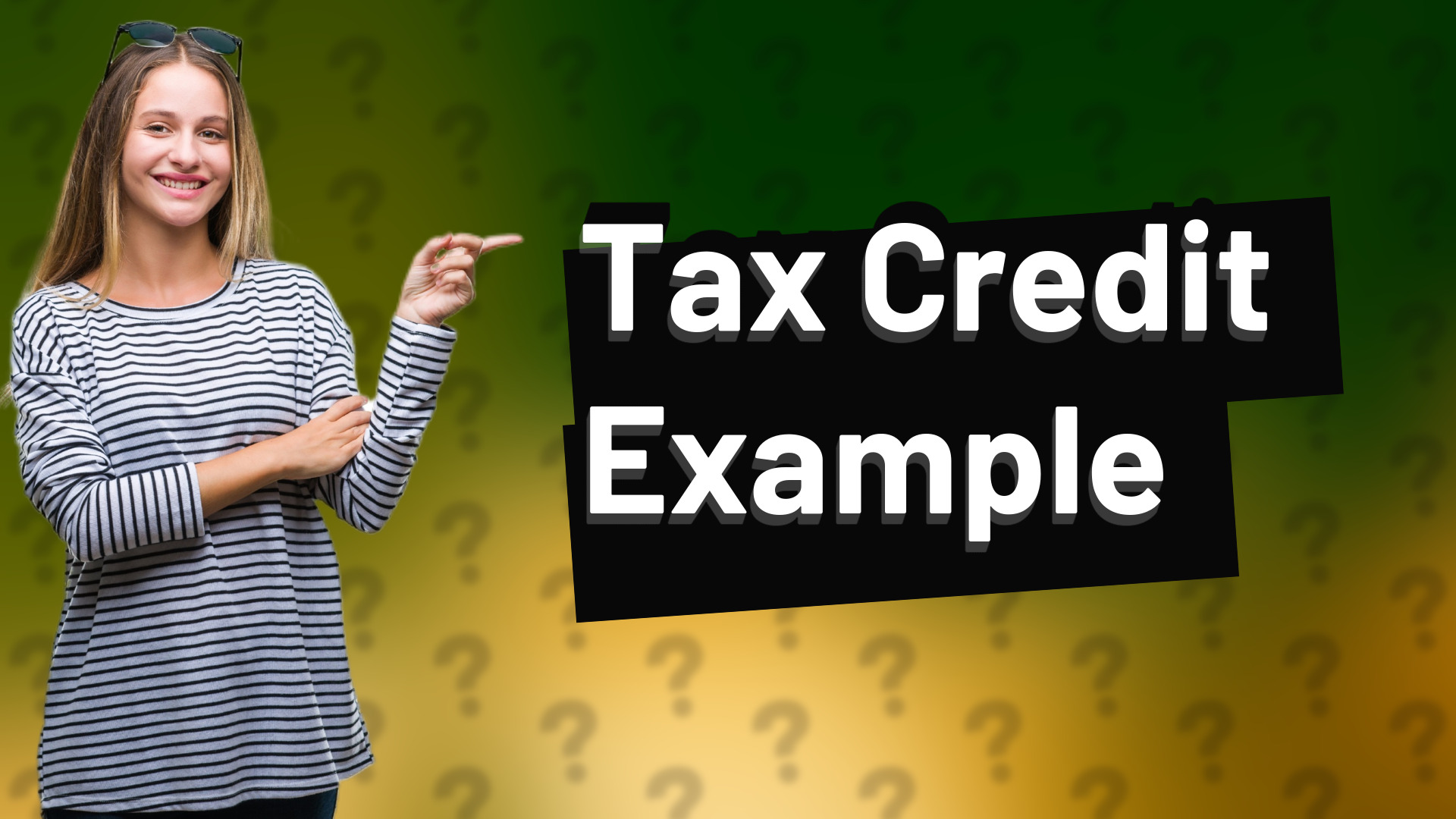 Tax Credit Example