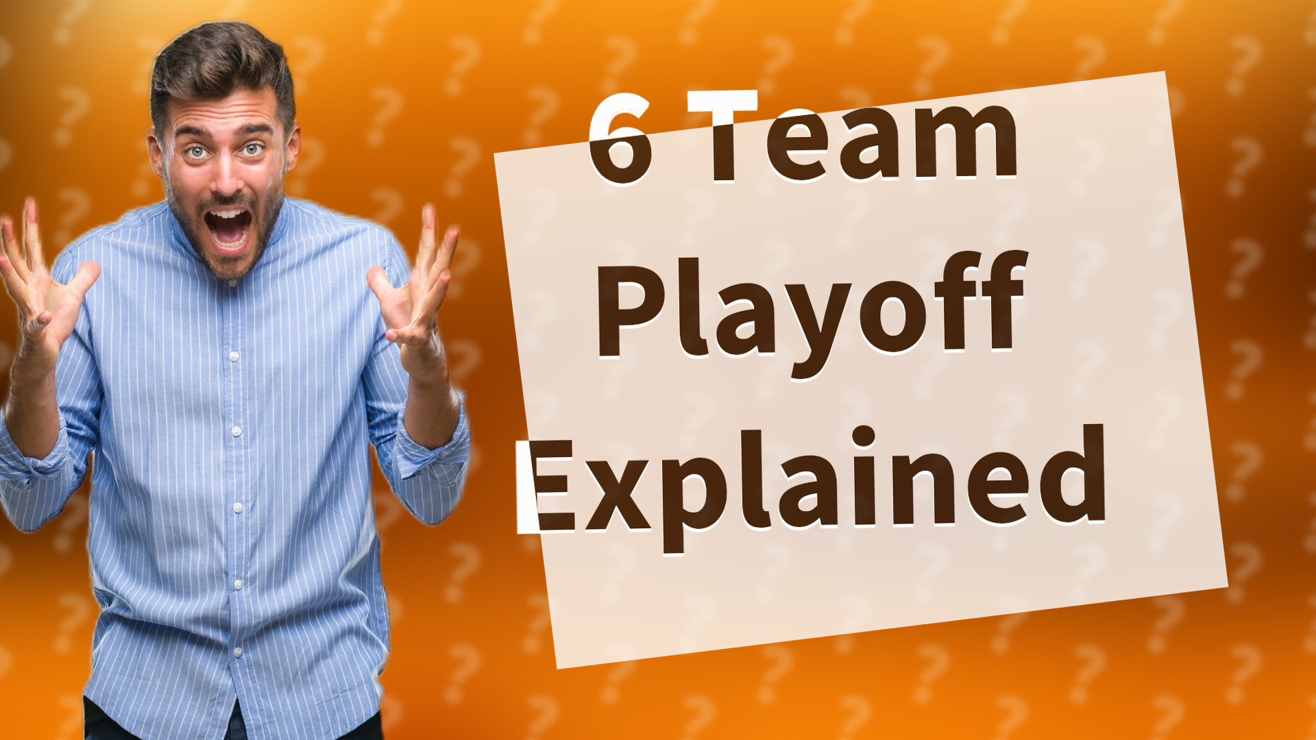 6 Team Playoff Explained
