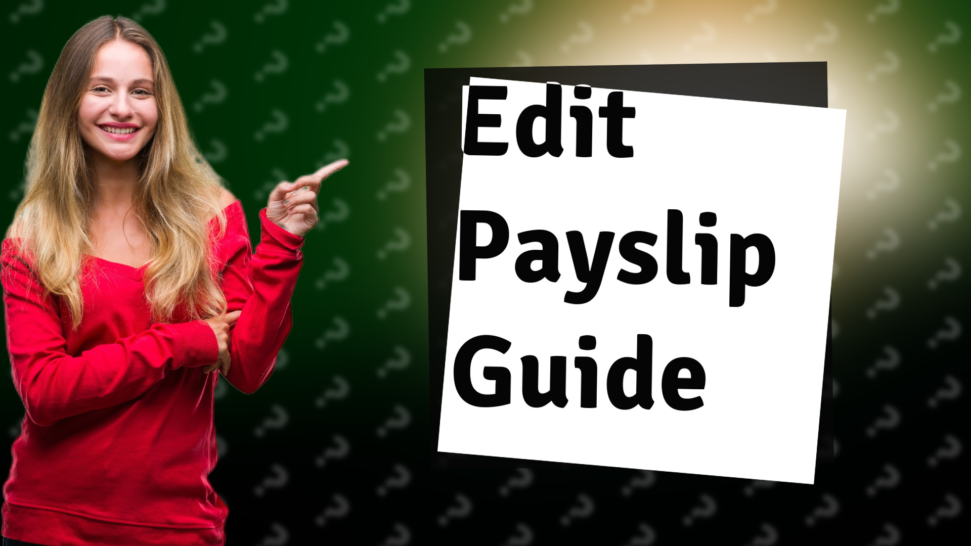 Edit Payslip Guide