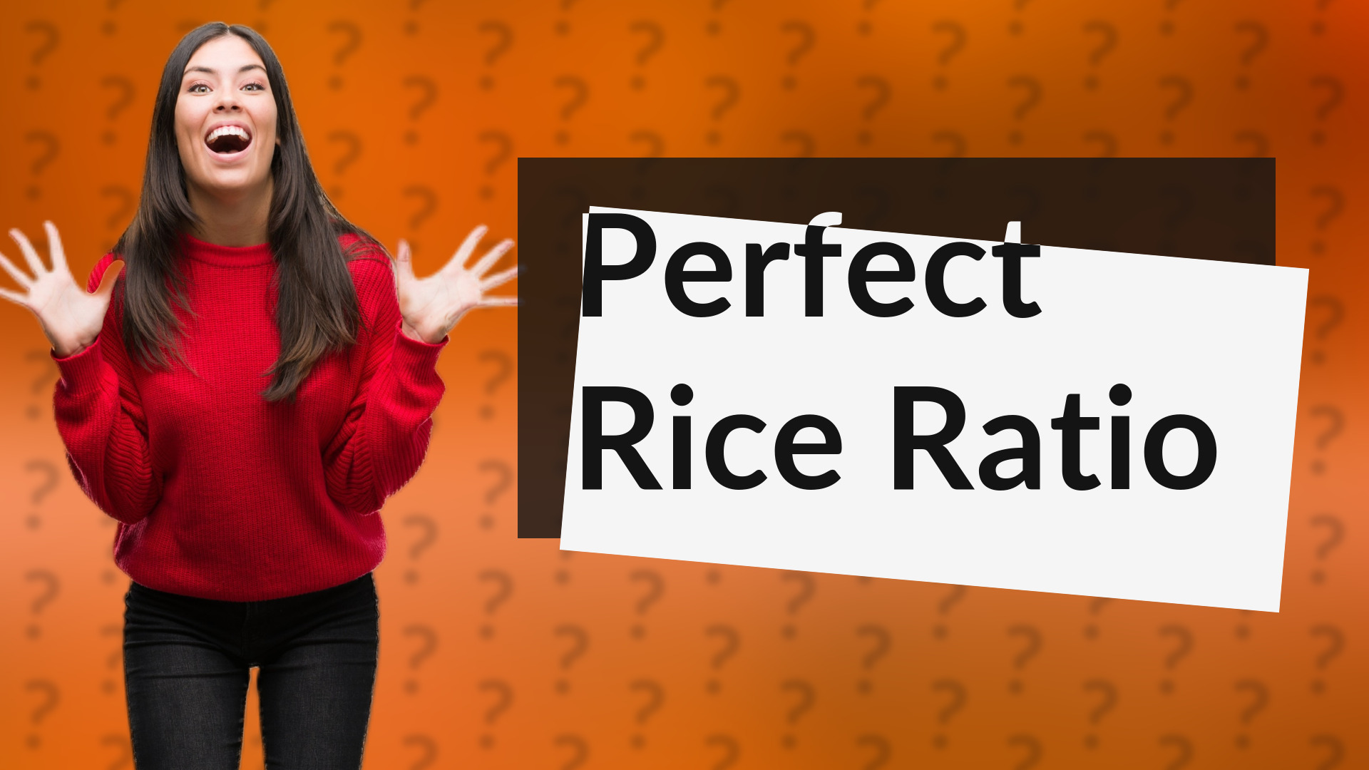 Perfect Rice Ratio