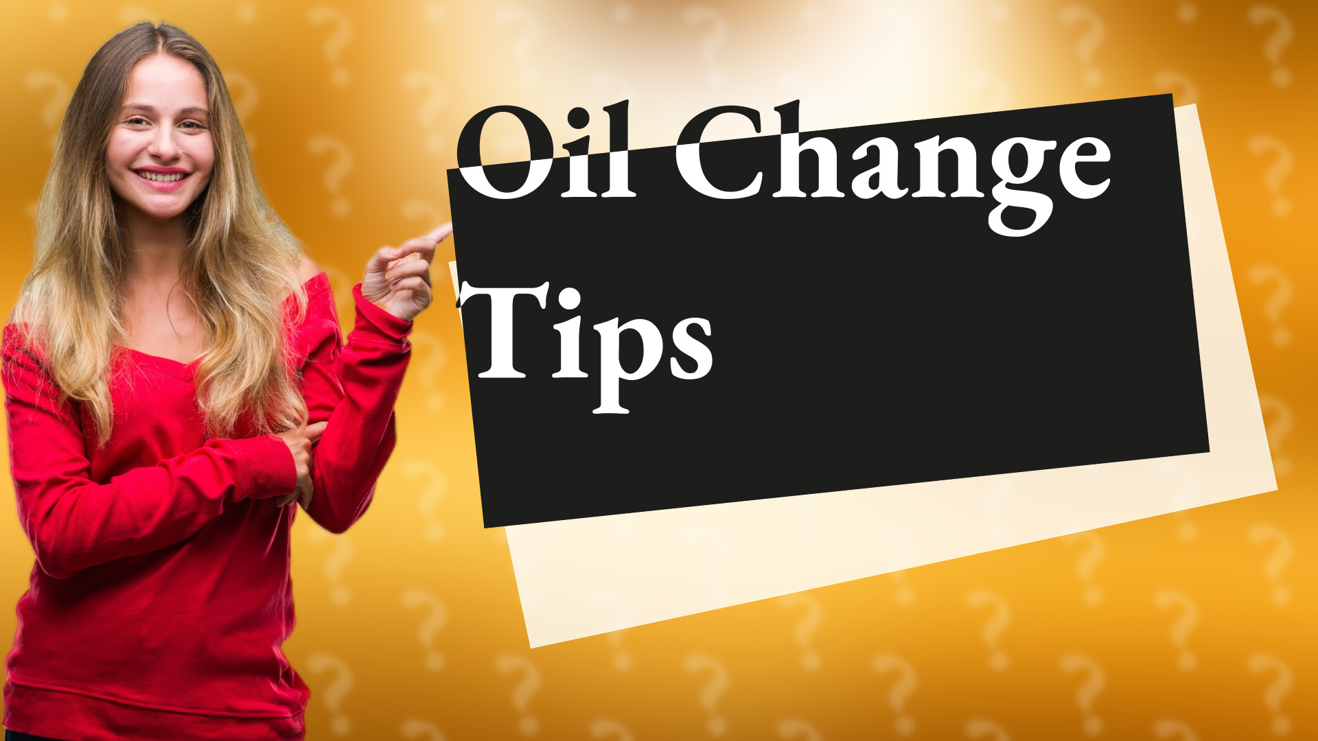 Oil Change Tips
