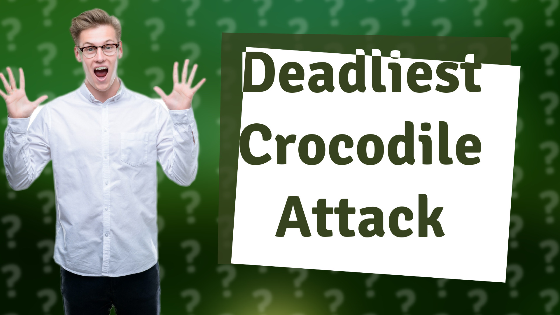 Deadliest Crocodile Attack