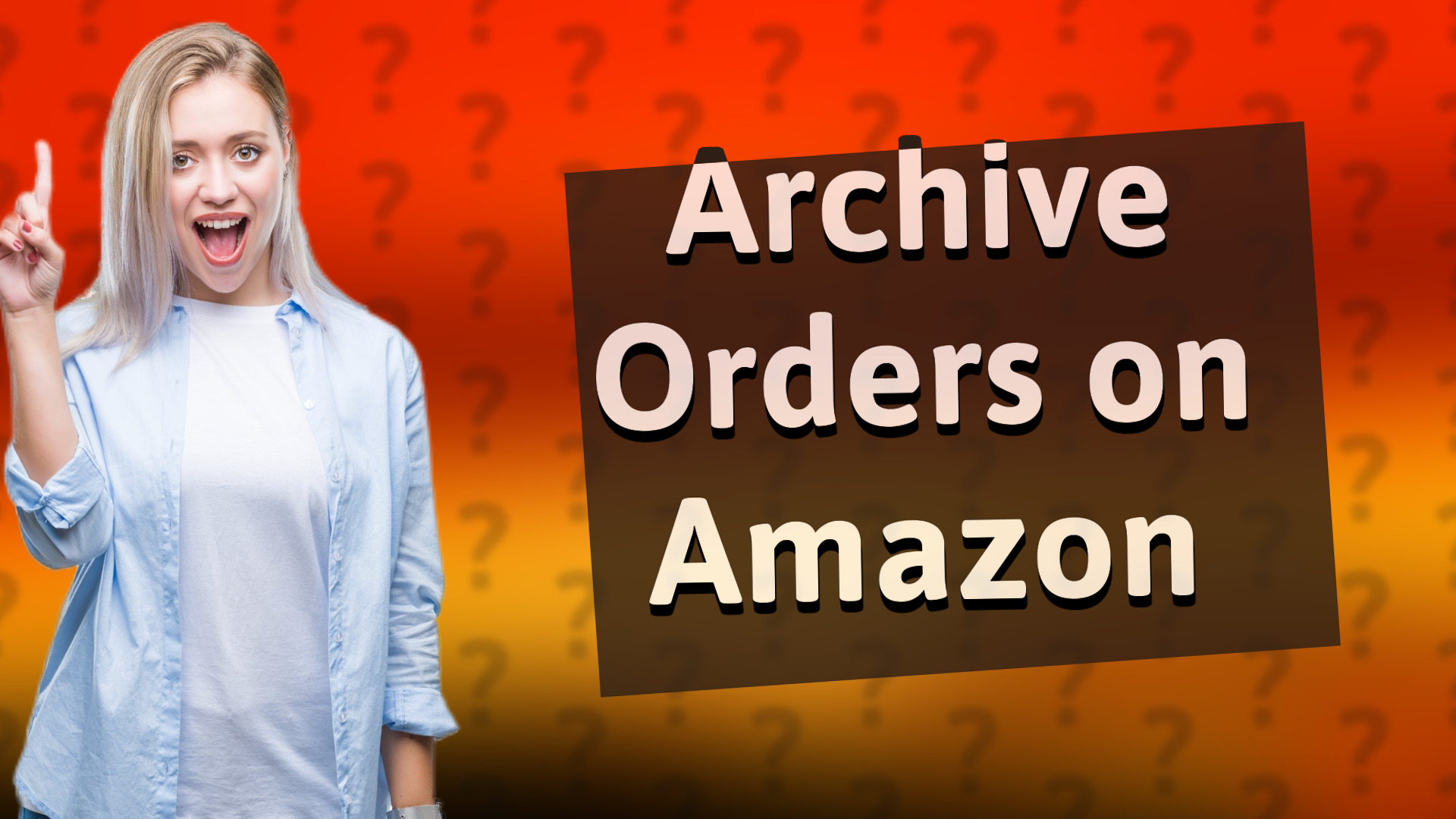 Archive Orders on Amazon