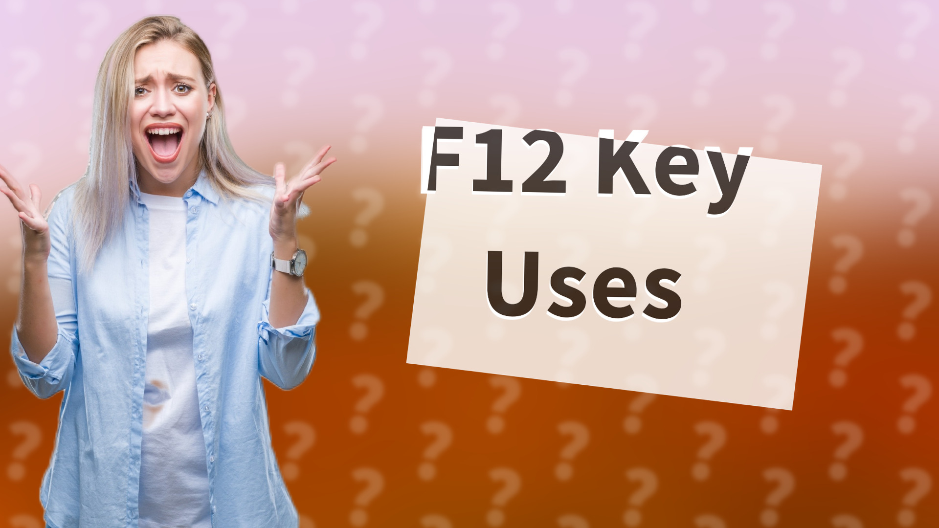 F12 Key Uses