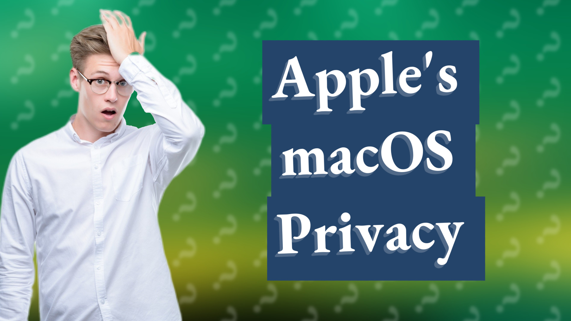 Apple's macOS Privacy