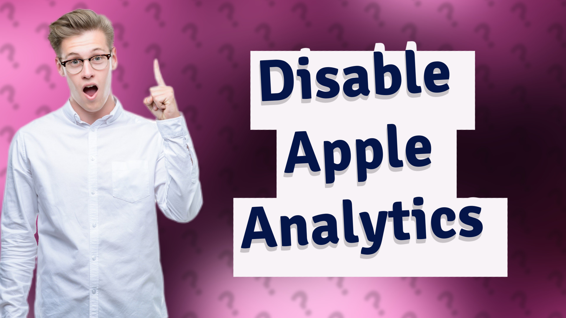Disable Apple Analytics