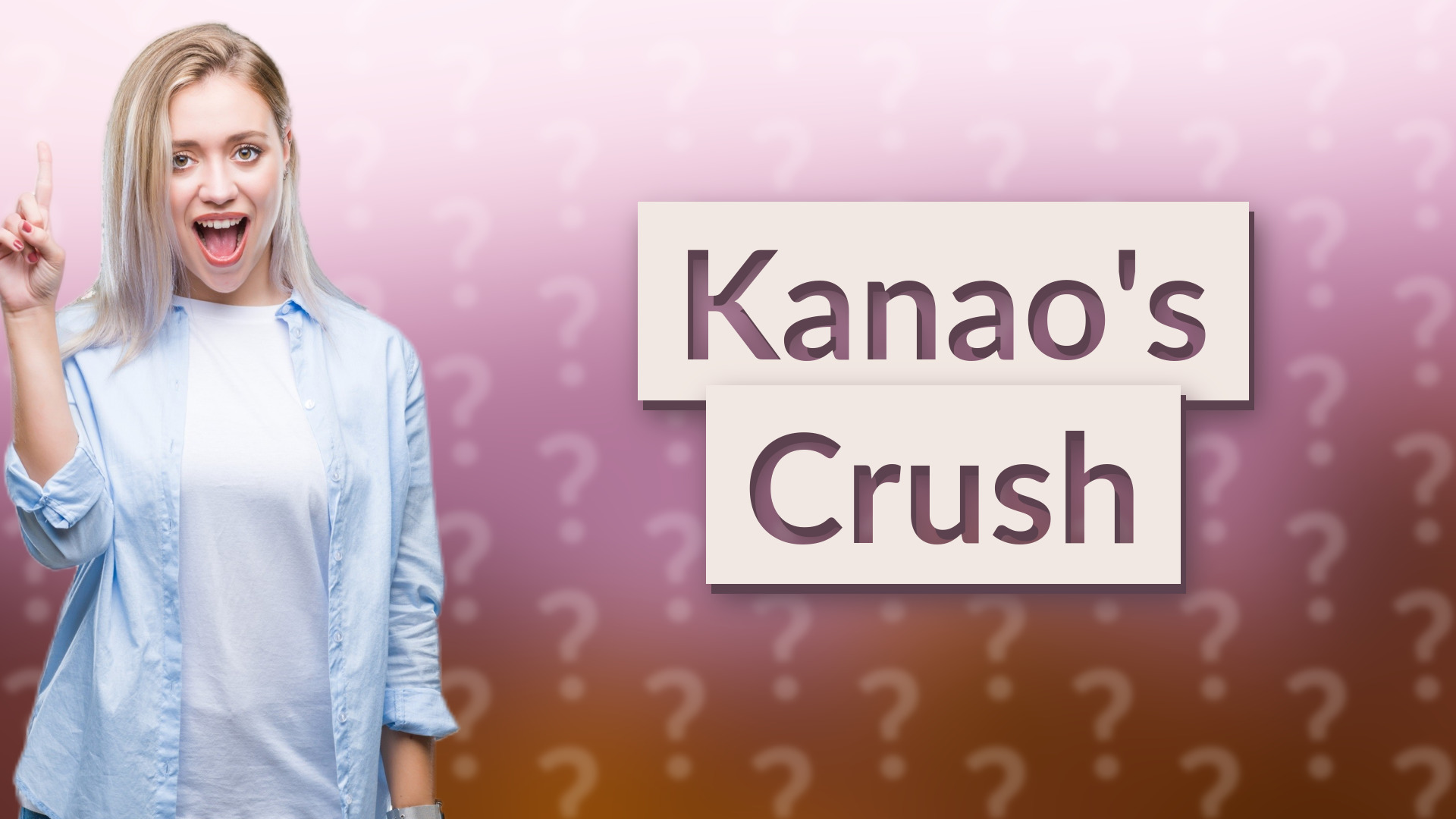 Kanao's Crush