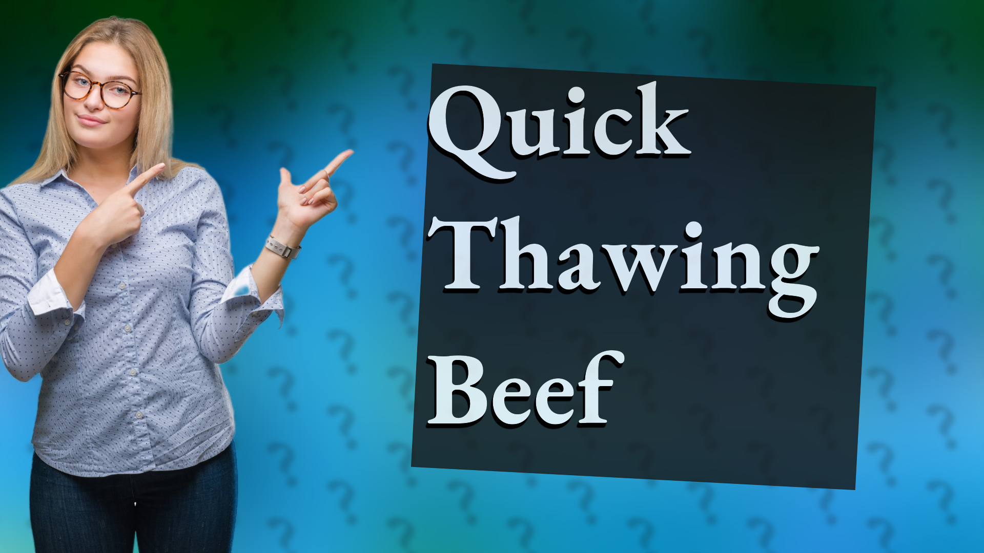Quick Thawing Beef