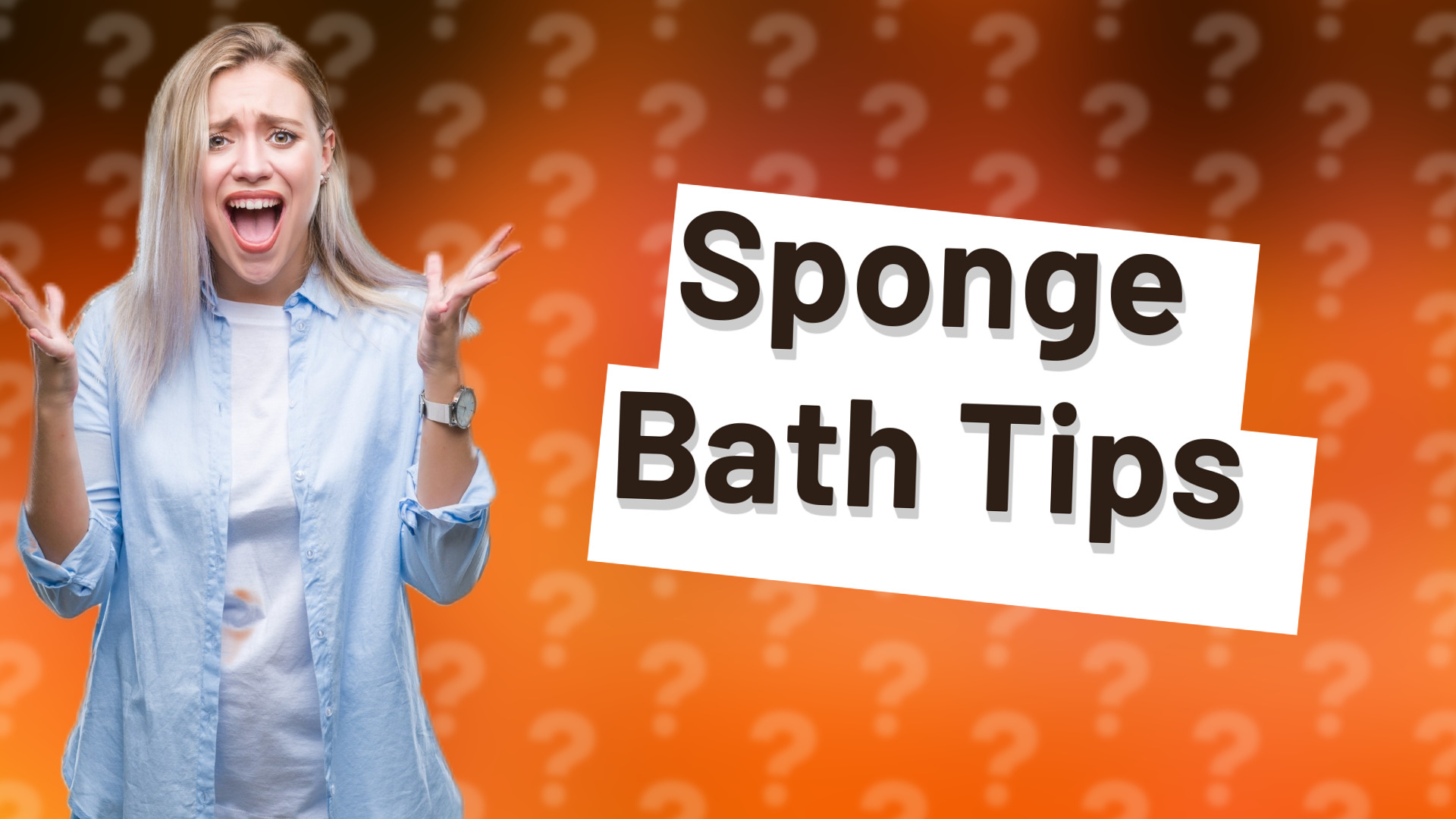 Sponge Bath Tips