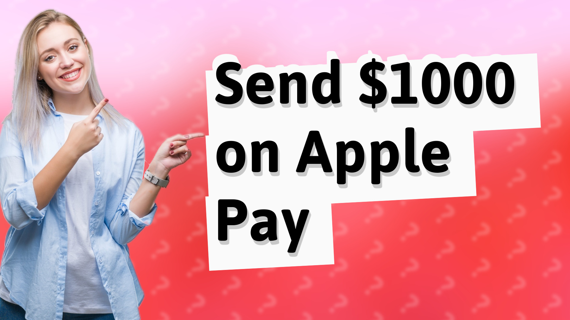 Send $1000 on Apple Pay