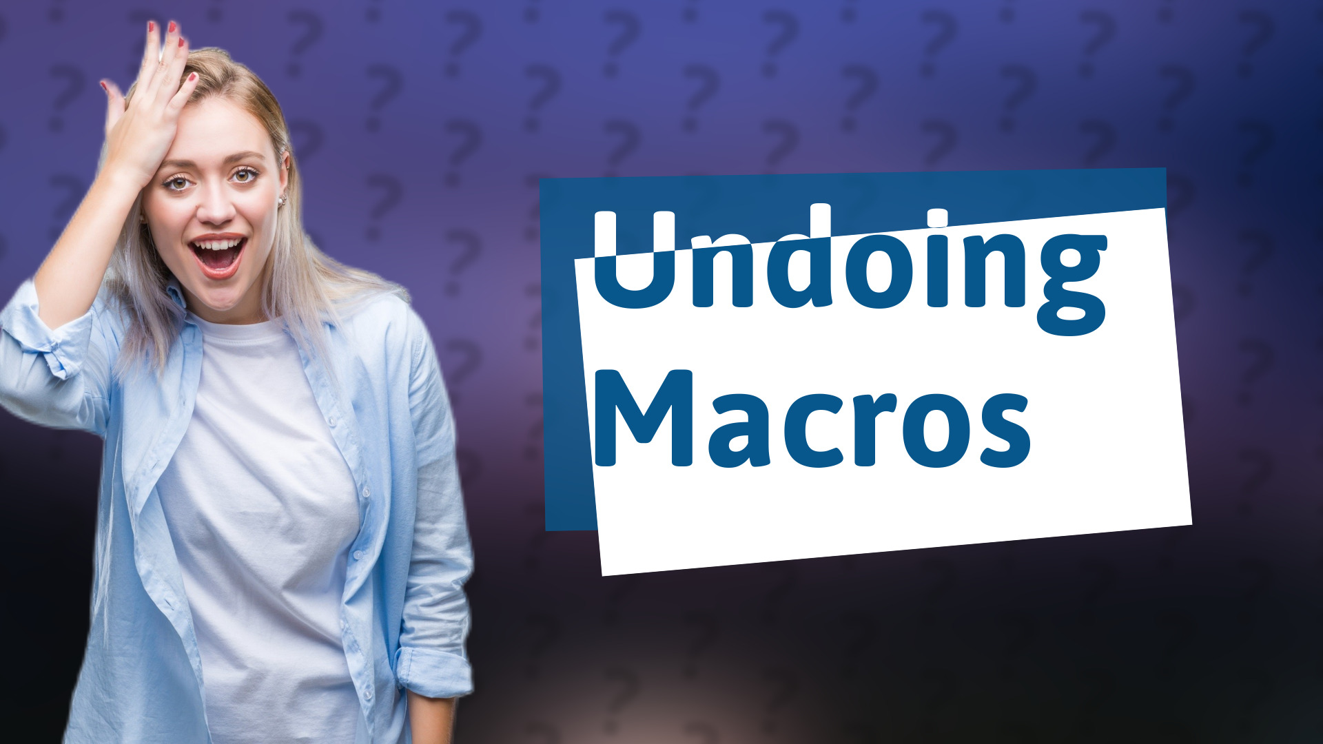 Undoing Macros