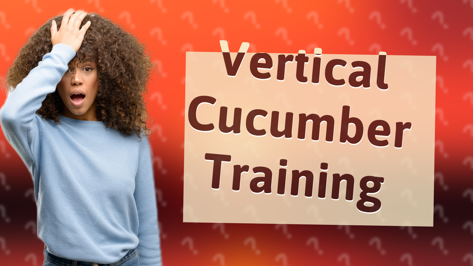 Vertical Cucumber Training