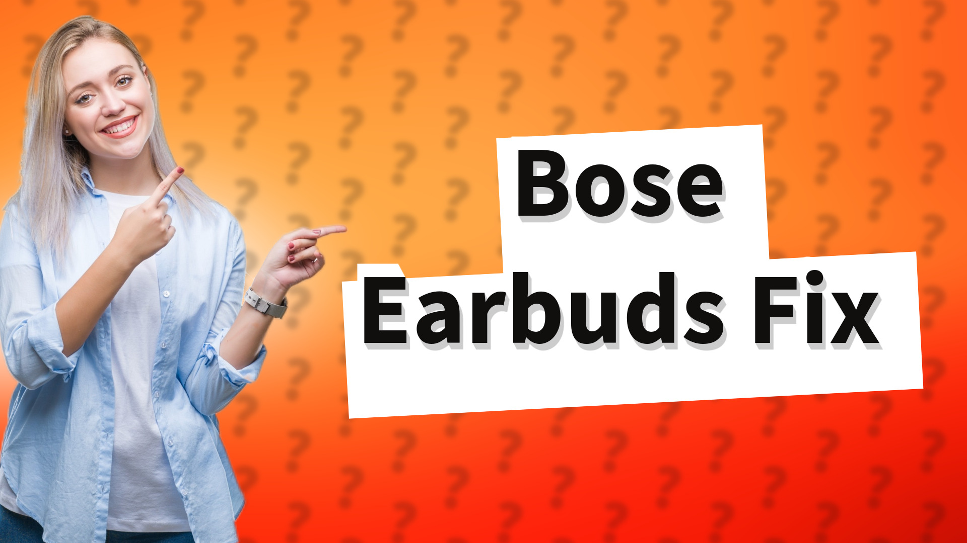Bose Earbuds Fix