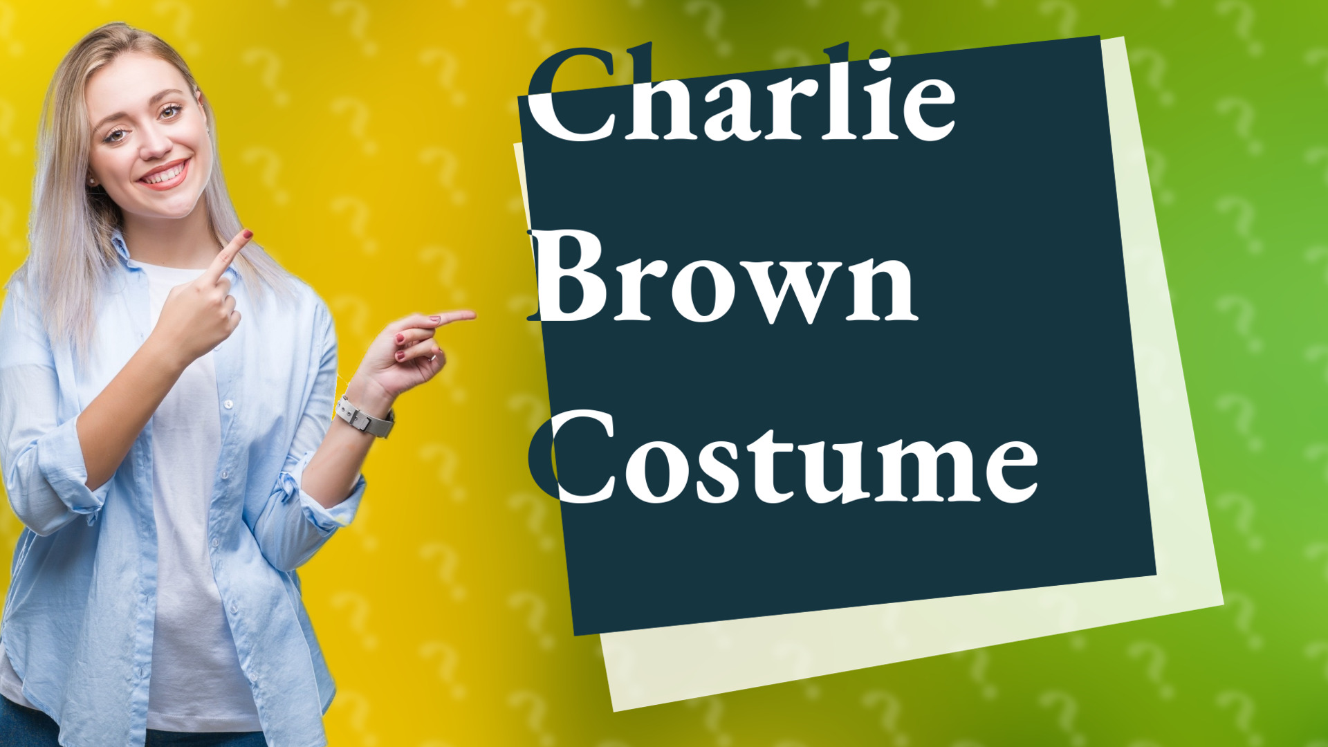 Charlie Brown Costume
