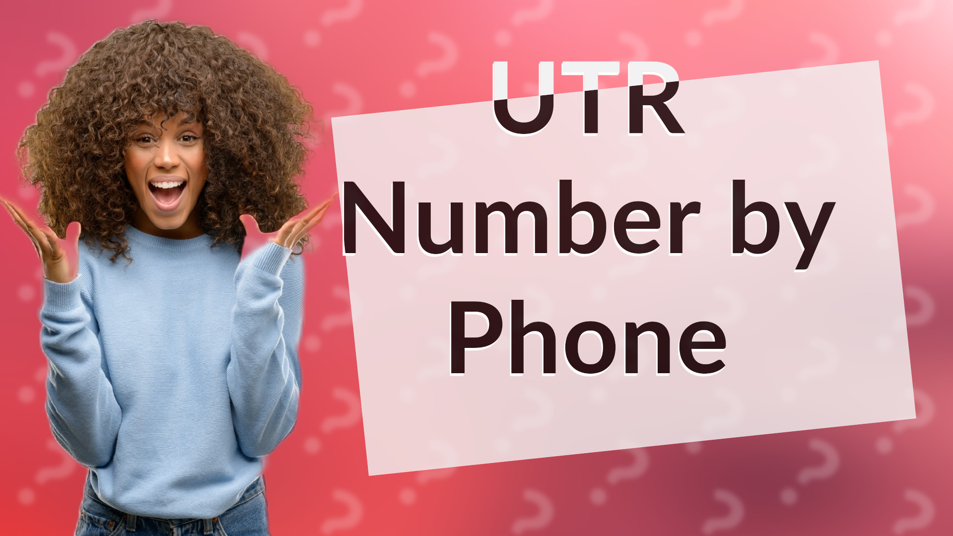 UTR Number by Phone
