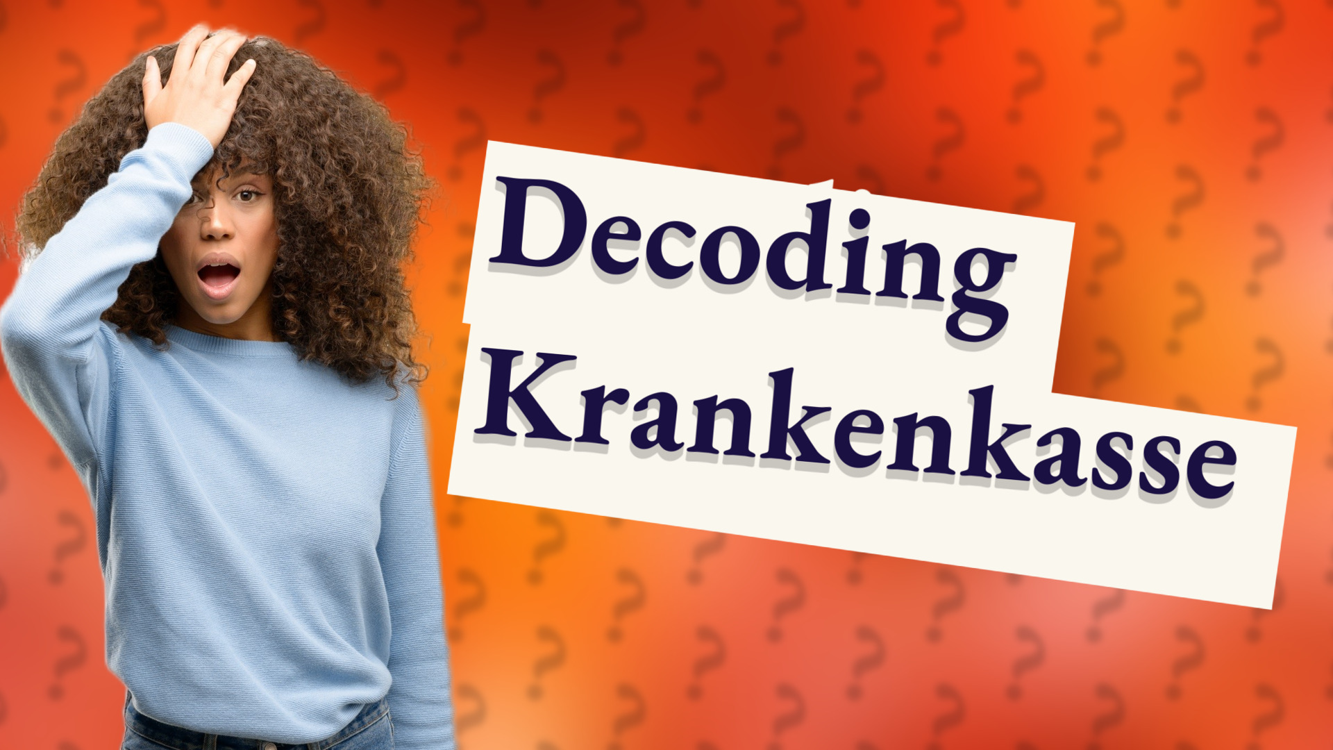Decoding Krankenkasse