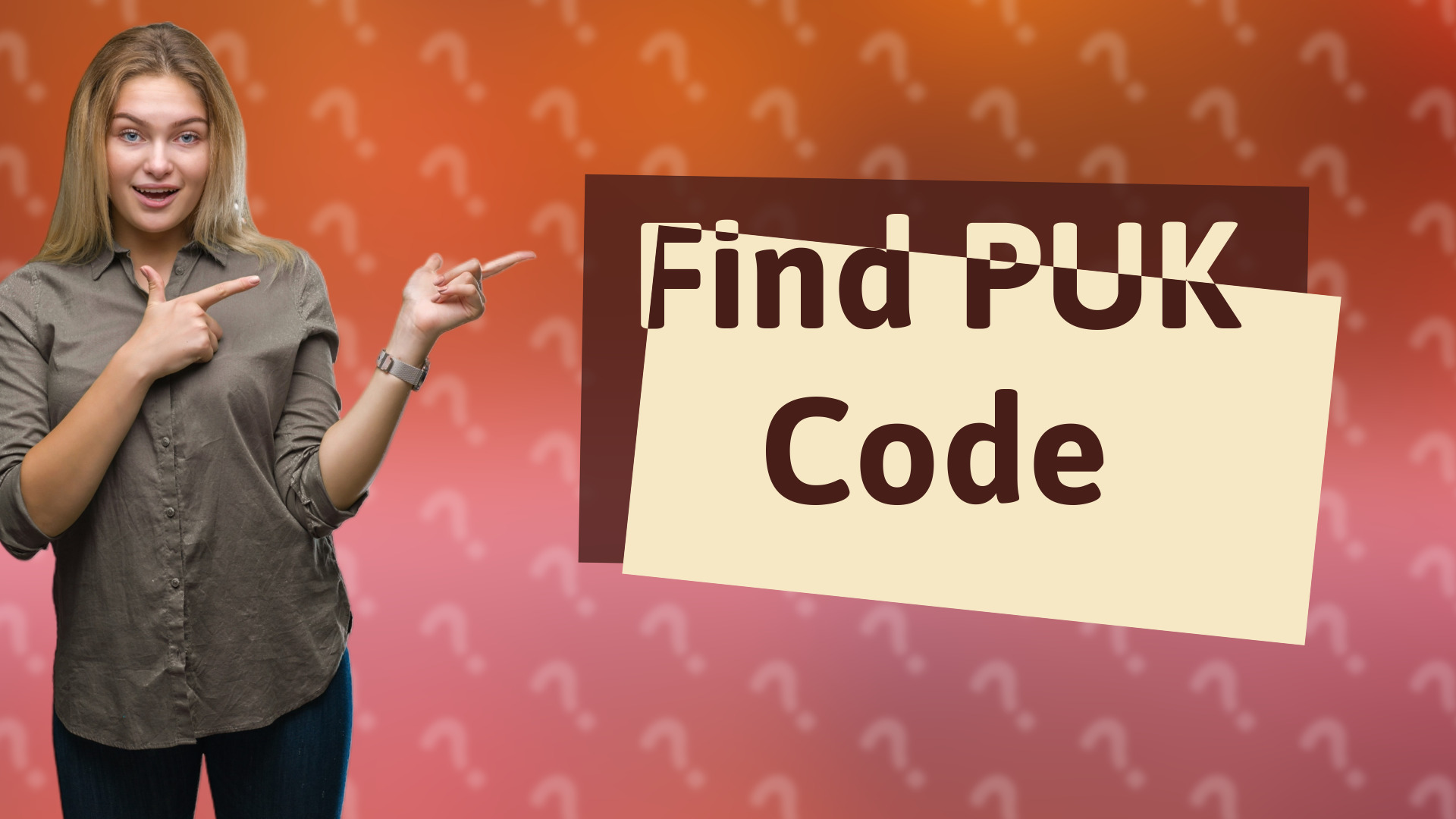 Find PUK Code