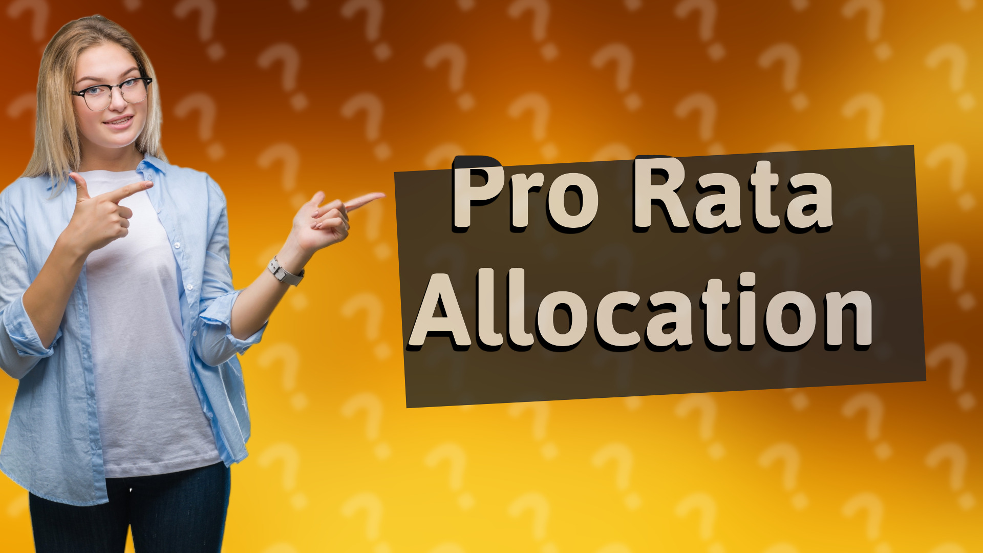 Pro Rata Allocation