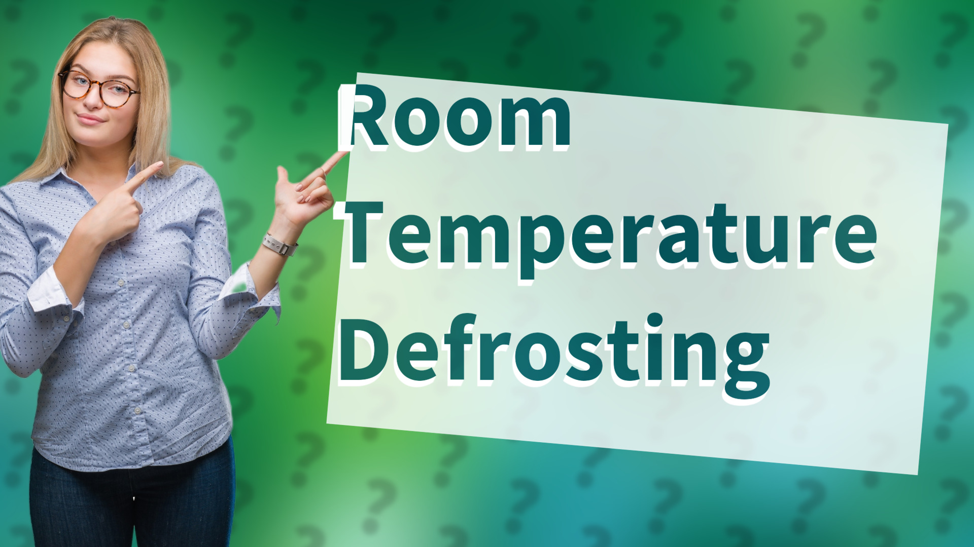 Room Temperature Defrosting