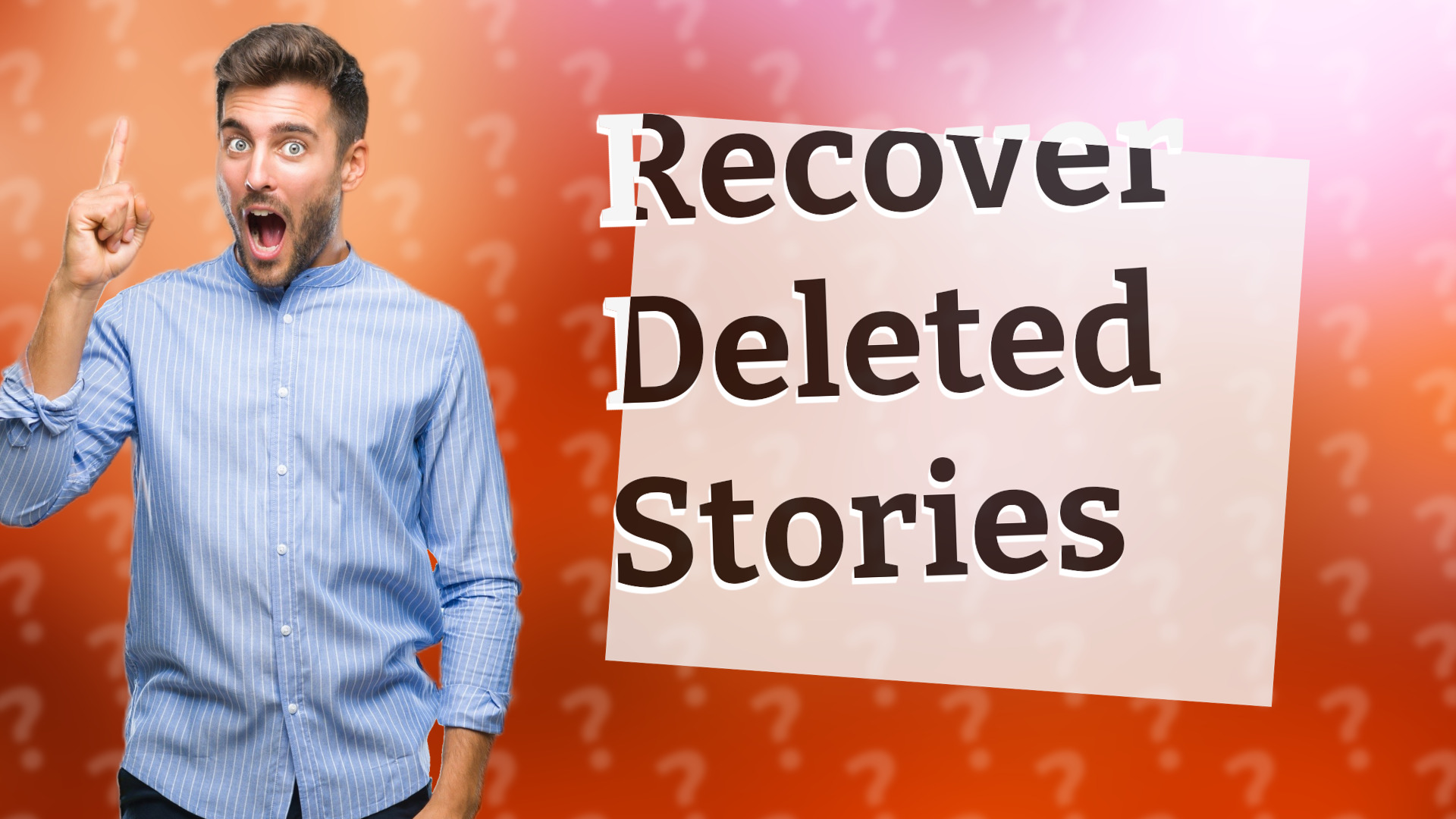 Recover Deleted Stories
