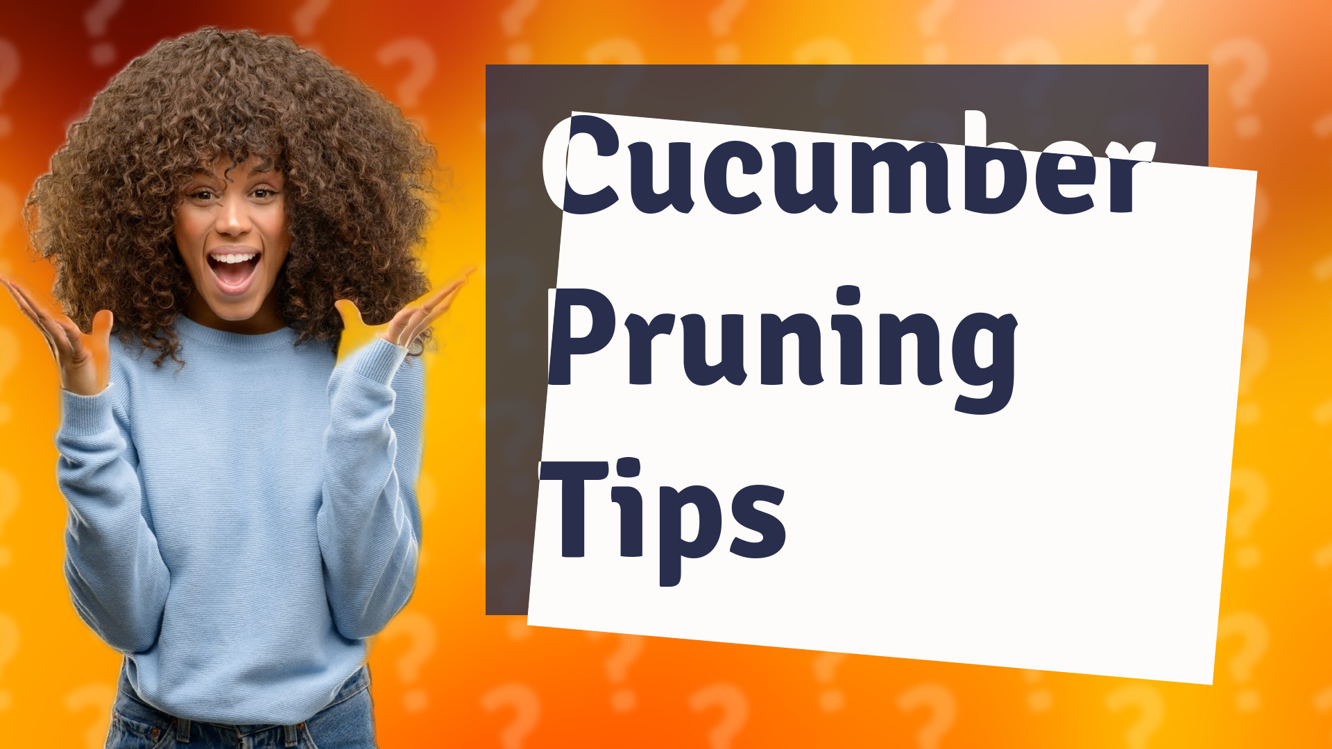 Cucumber Pruning Tips
