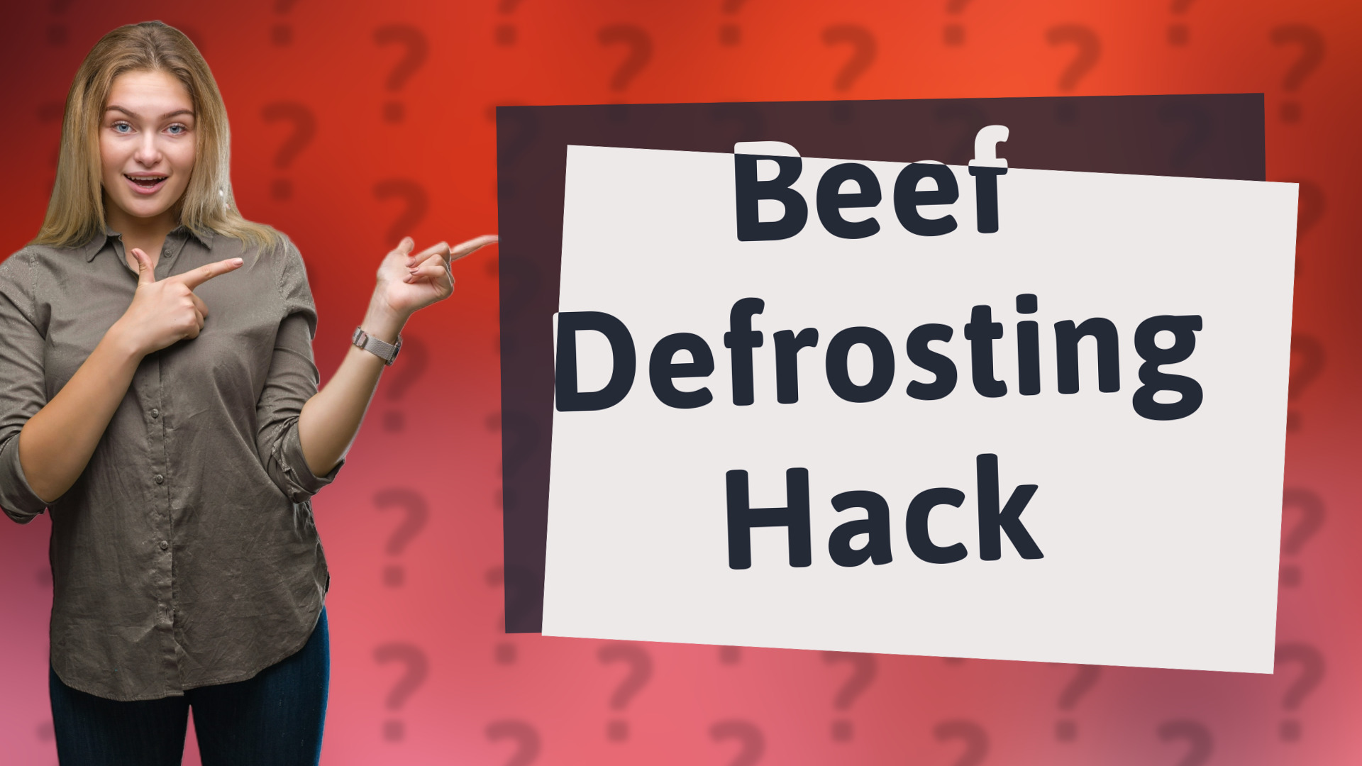 Beef Defrosting Hack