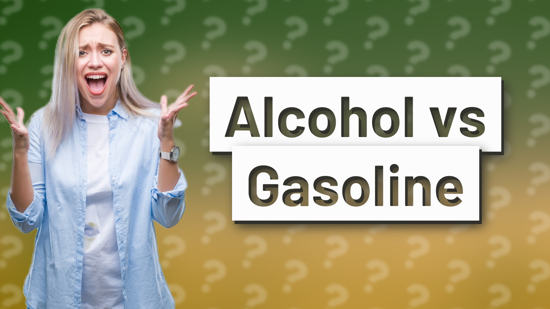 Alcohol vs Gasoline