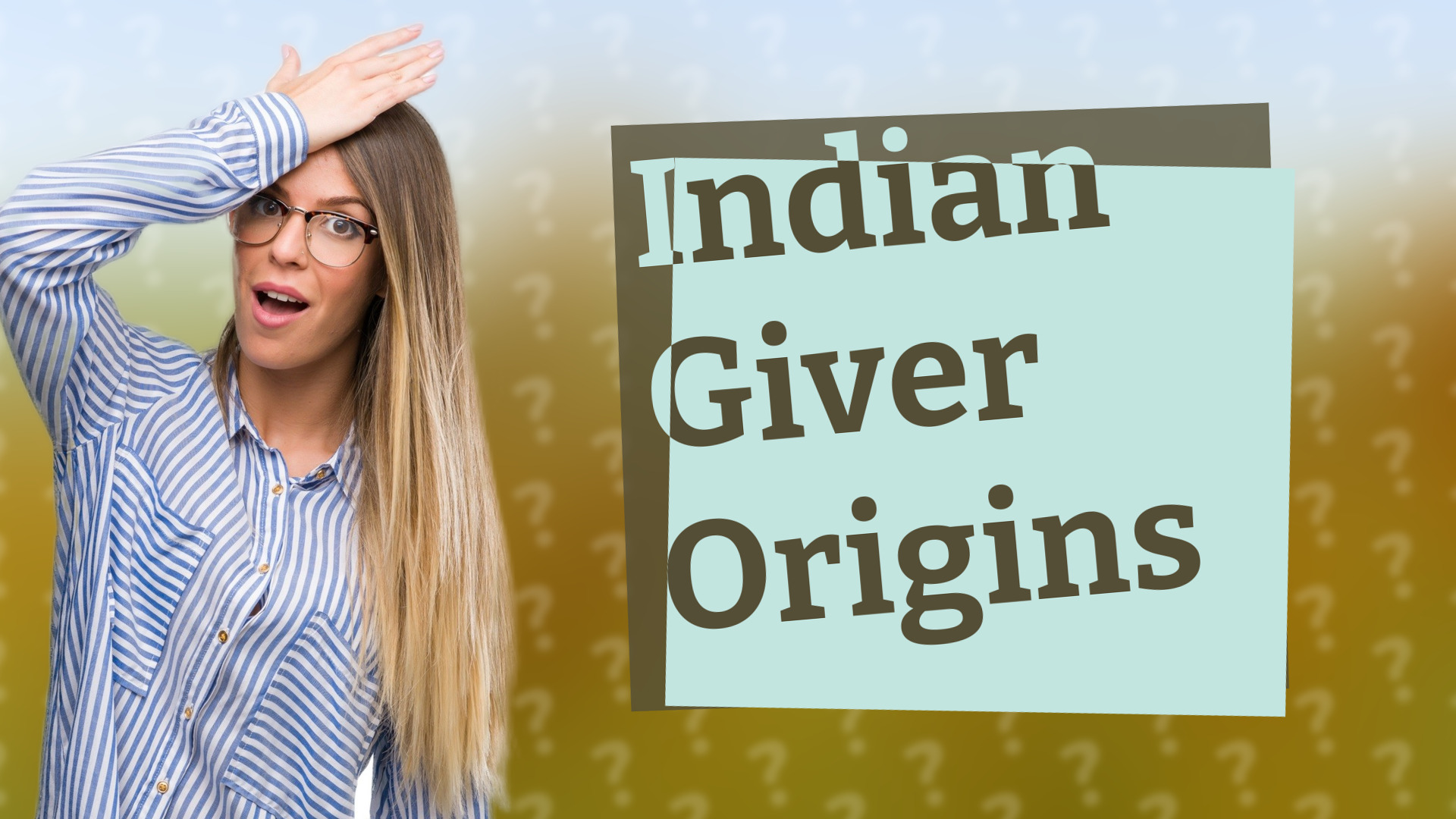 Indian Giver Origins
