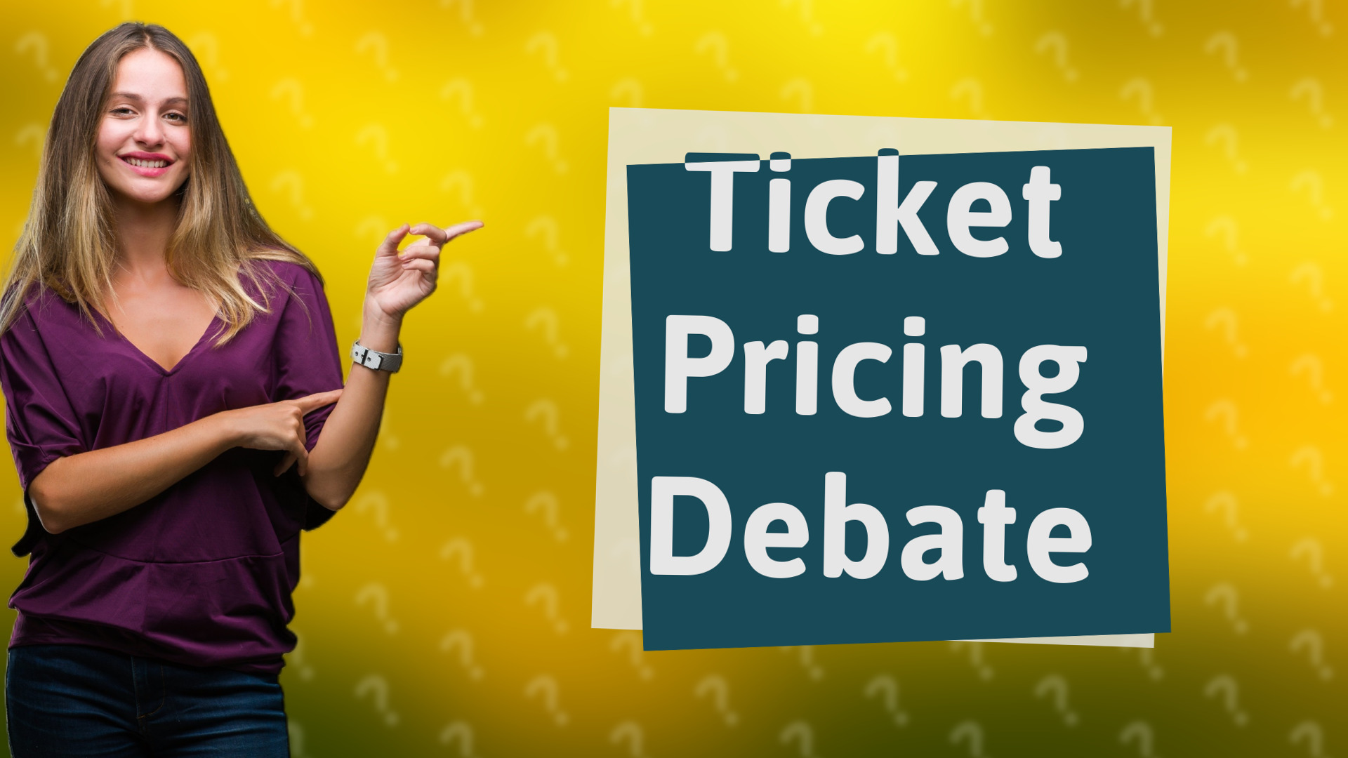 Ticket Pricing Debate