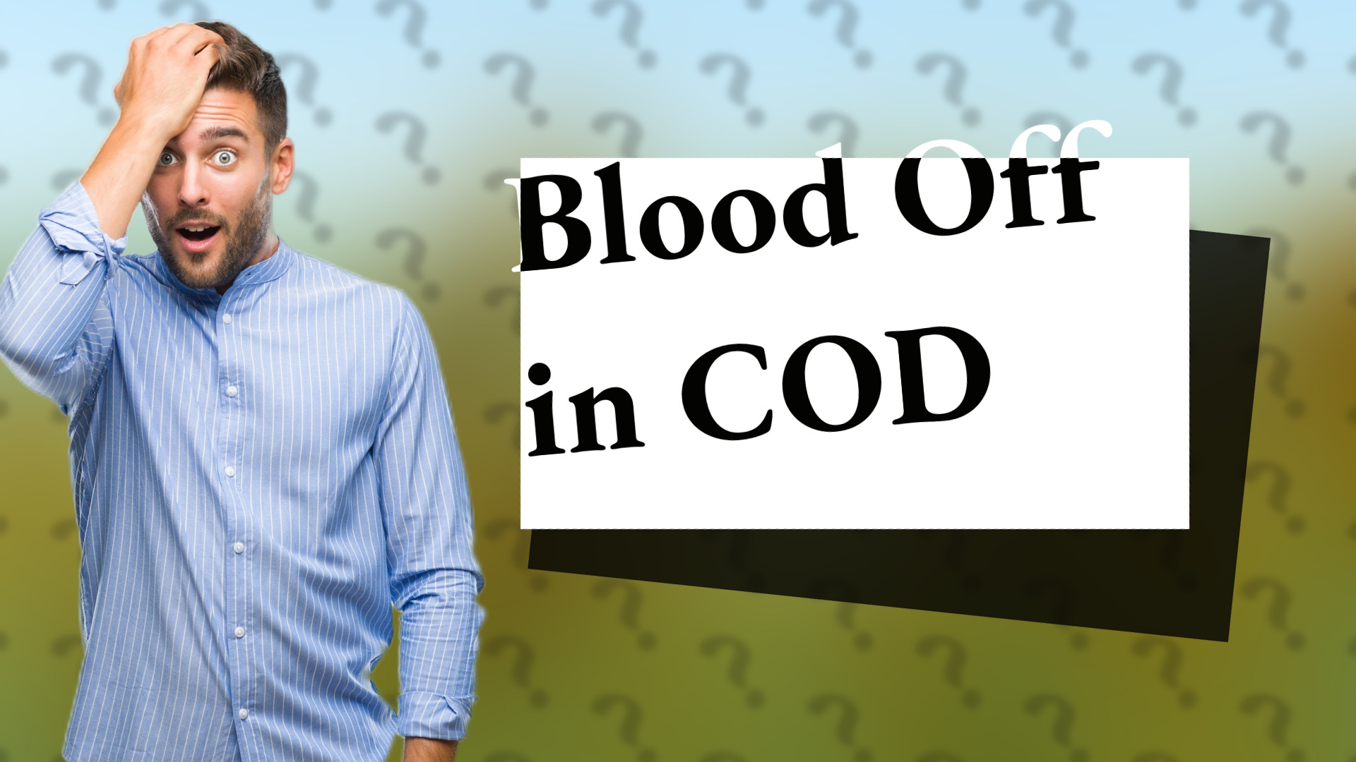 Blood Off in COD