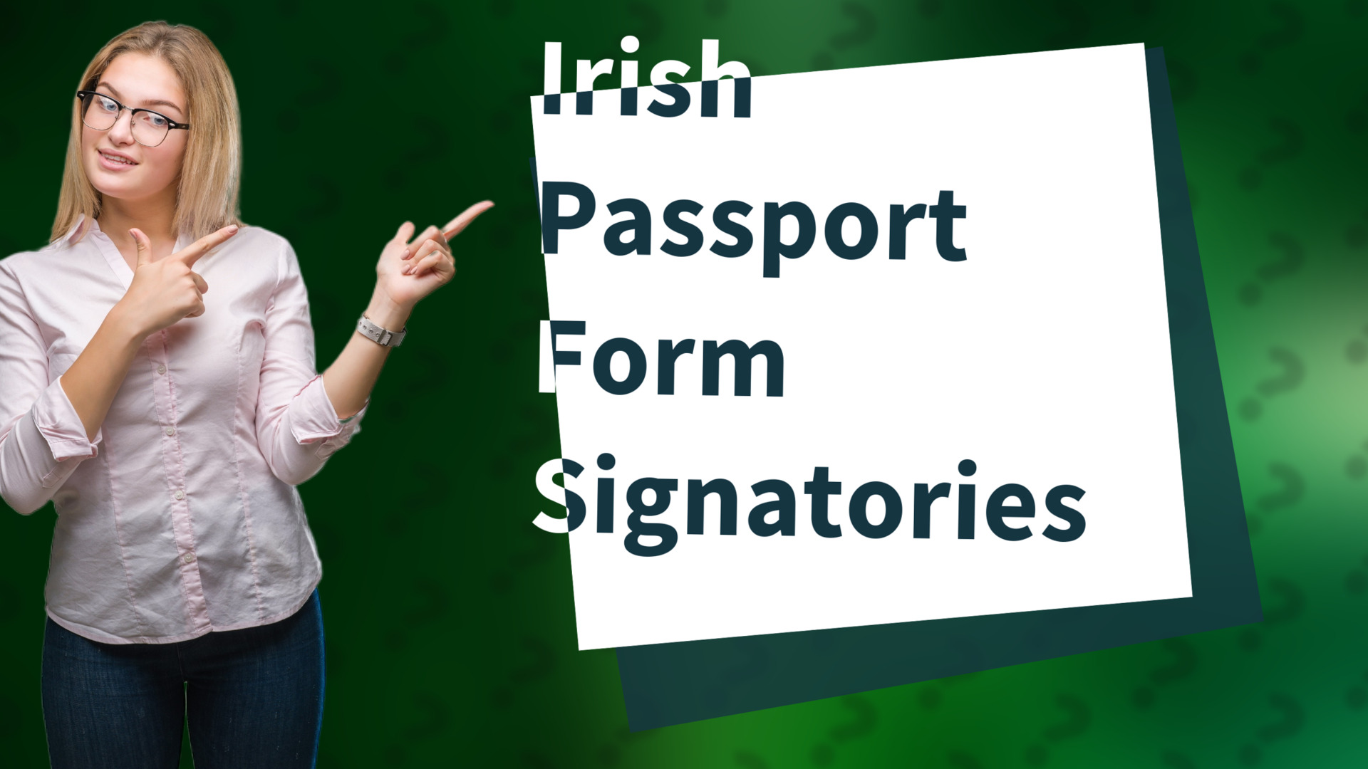 Irish Passport Form Signatories