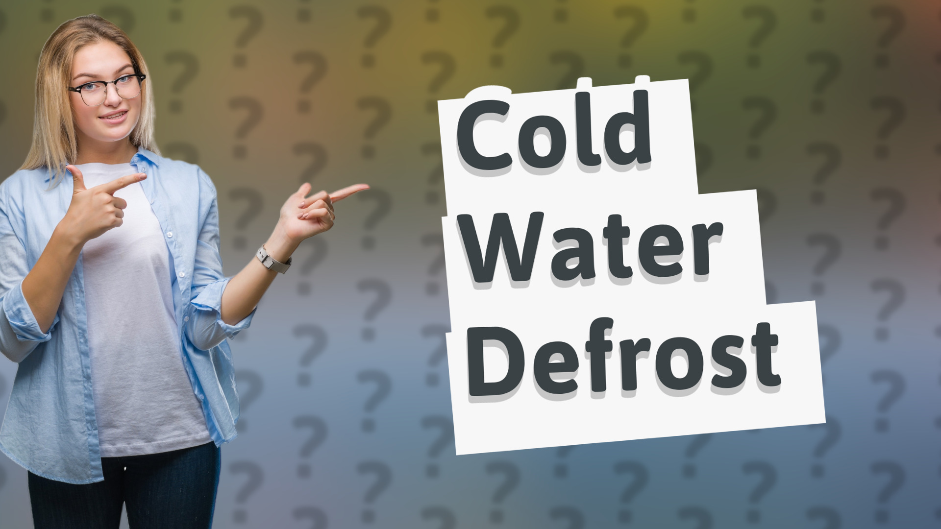 Cold Water Defrost