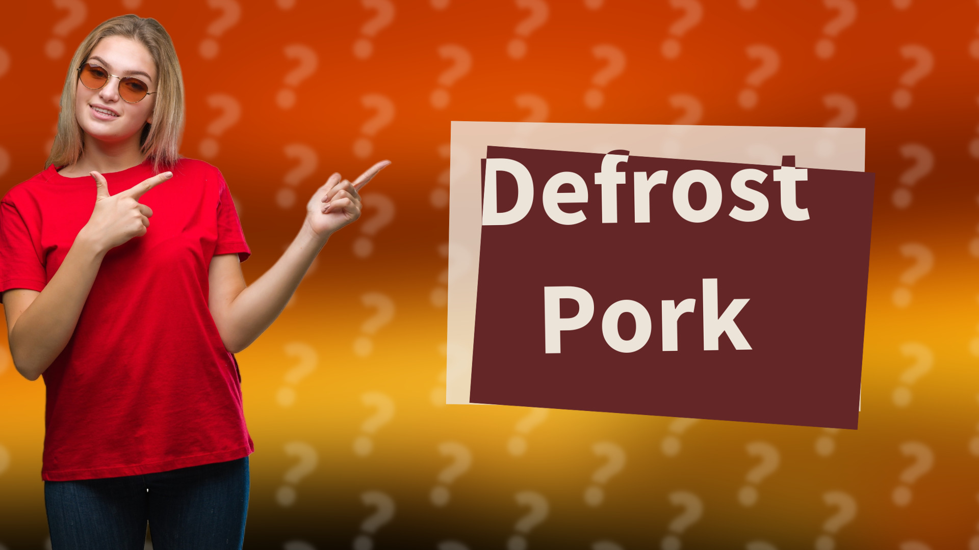 Defrost Pork