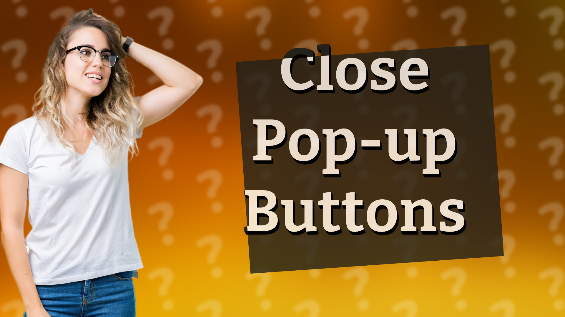 Close Pop-up Buttons