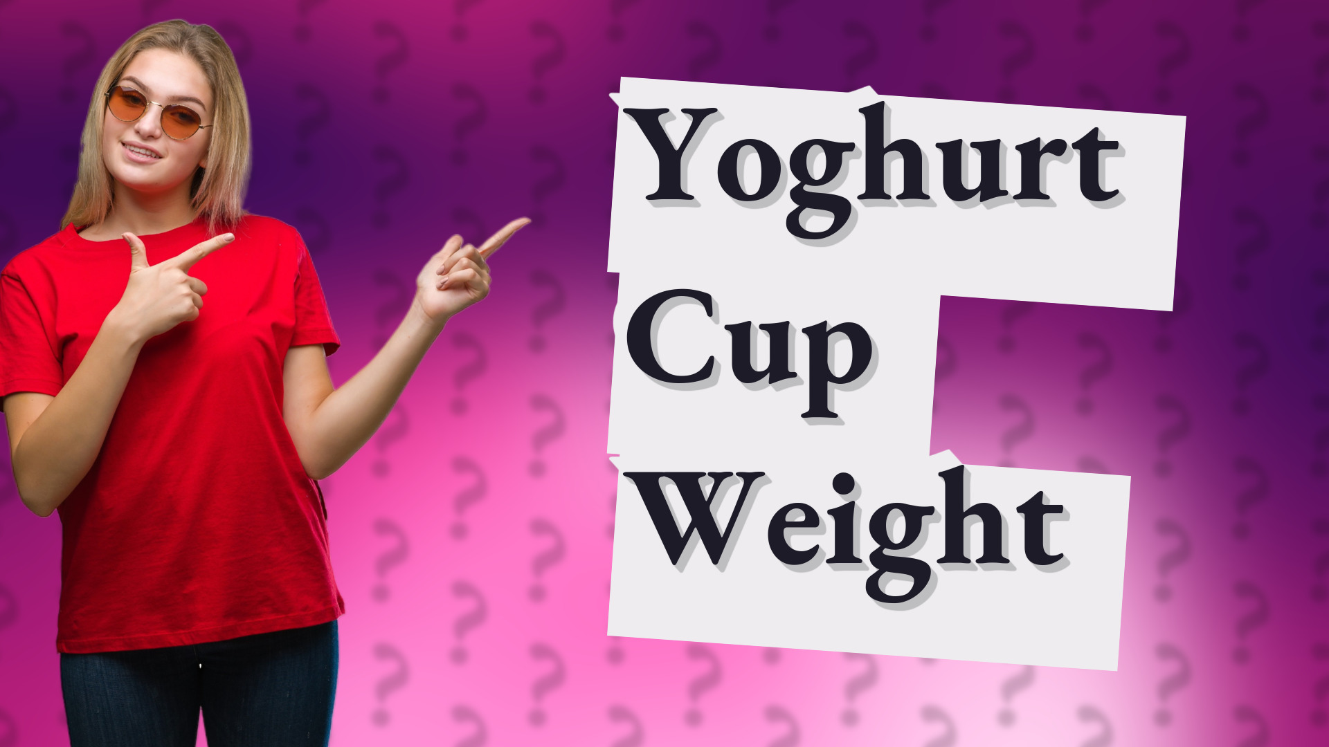 Yoghurt Cup Weight