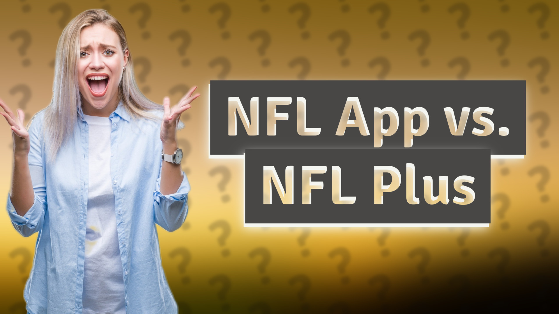 NFL App vs. NFL Plus