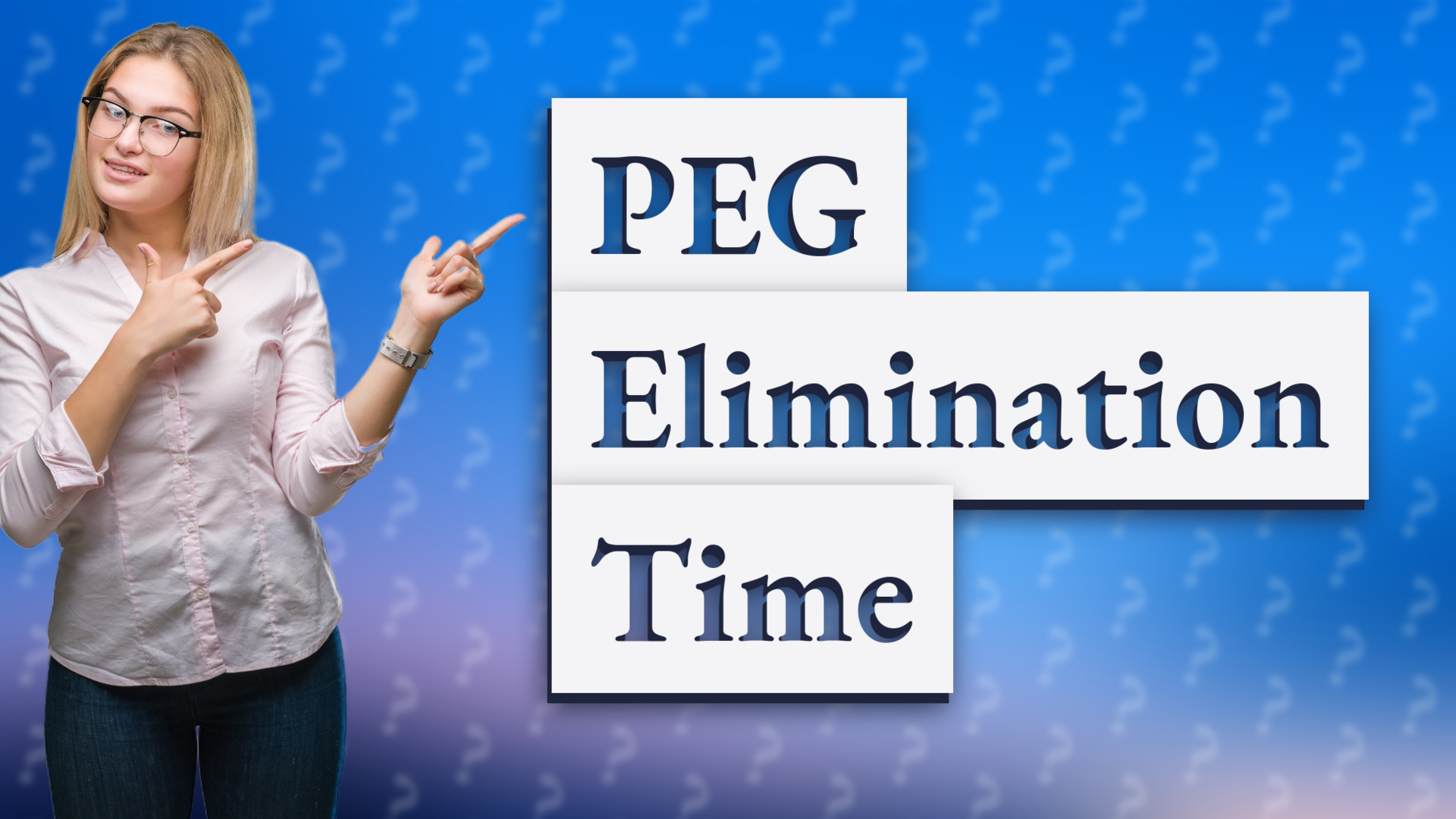PEG Elimination Time