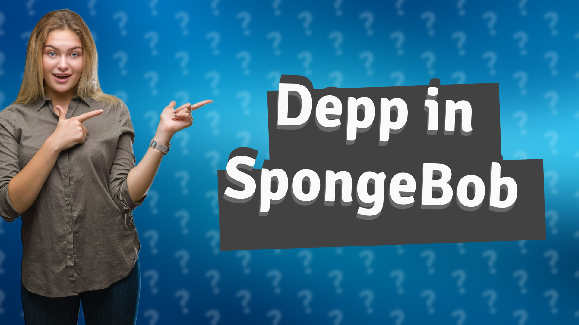 Depp in SpongeBob