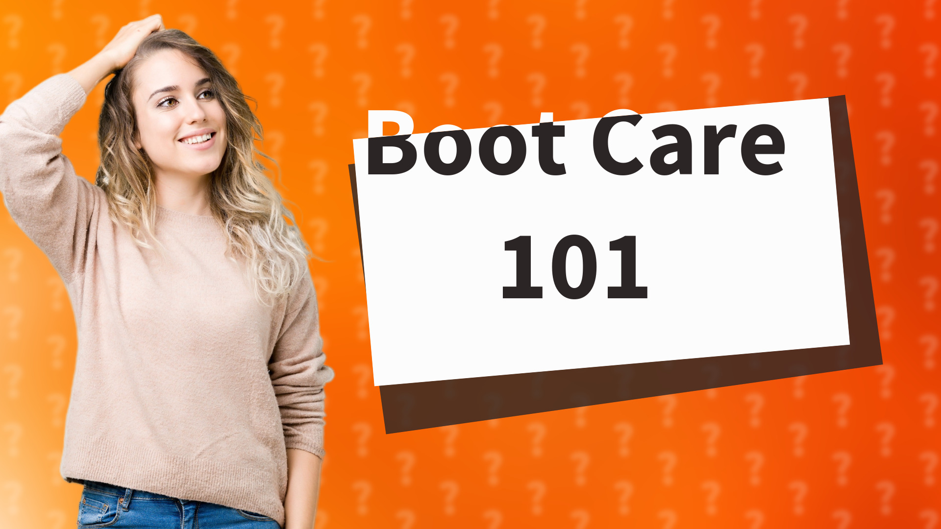 Boot Care 101
