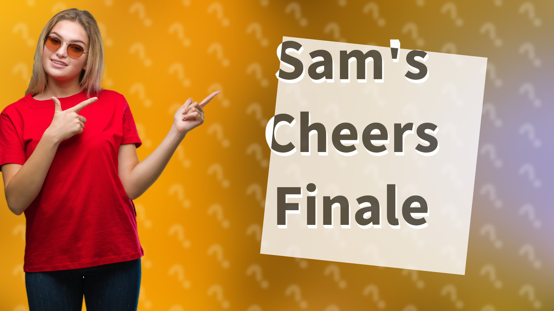 Sam's Cheers Finale