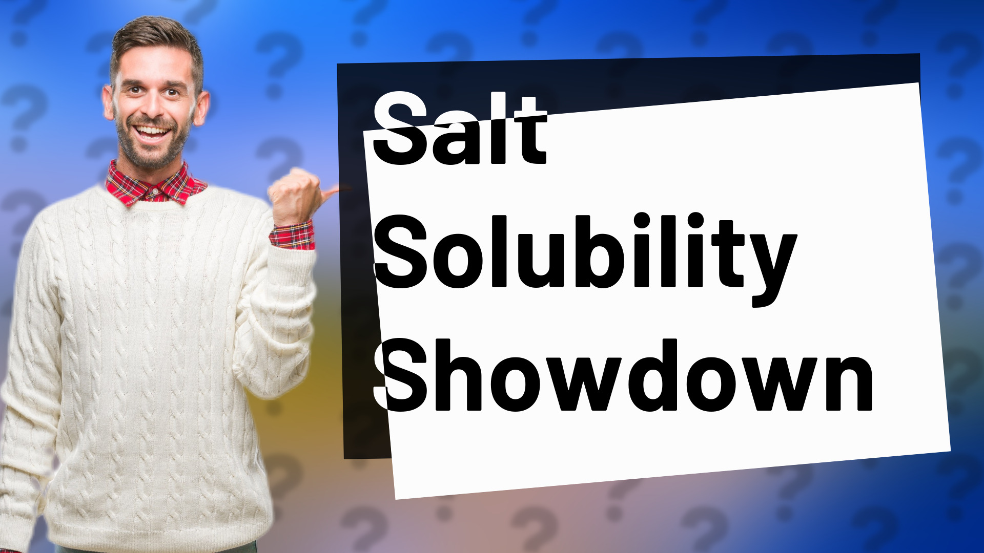 Salt Solubility Showdown