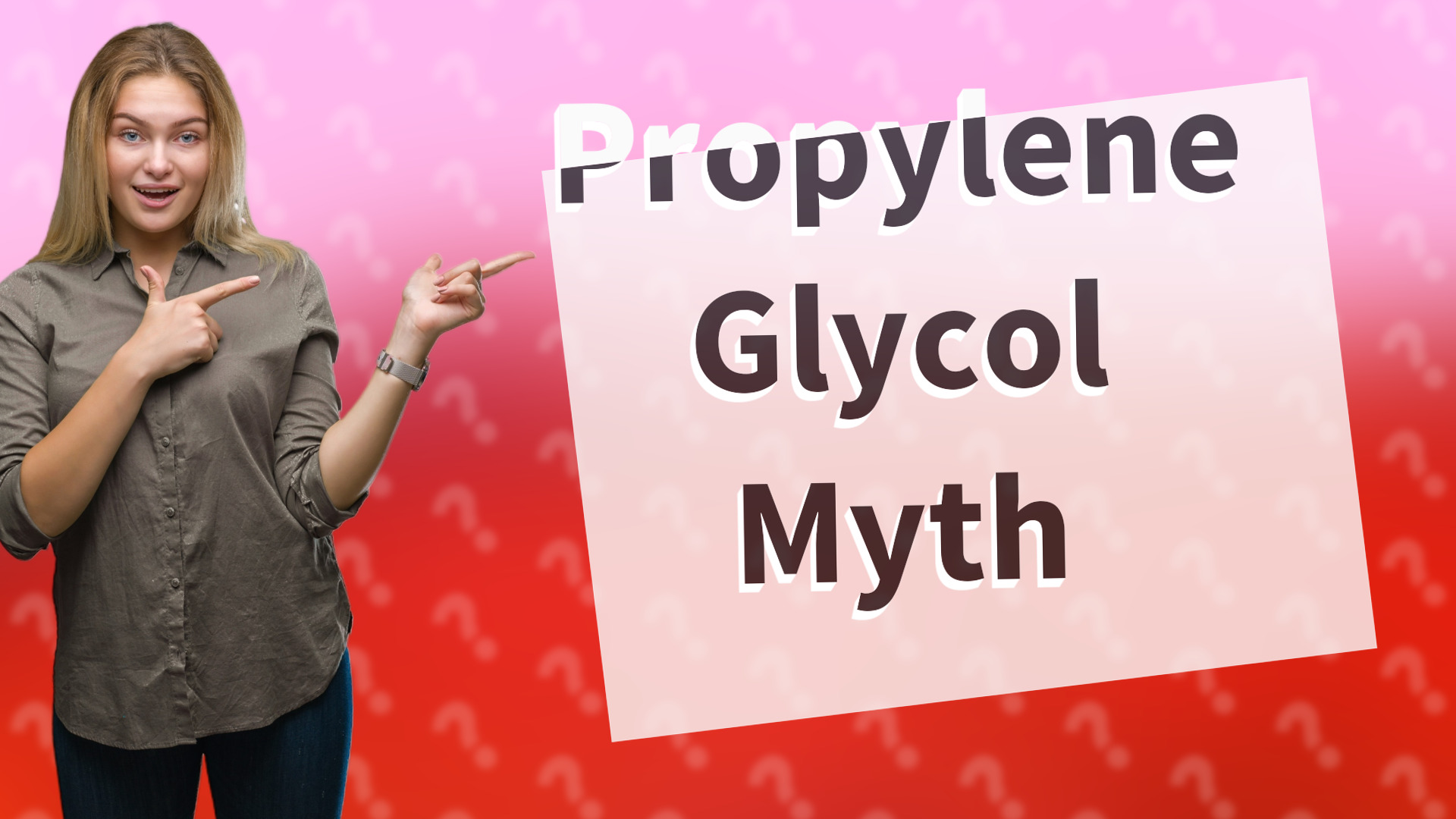 Propylene Glycol Myth