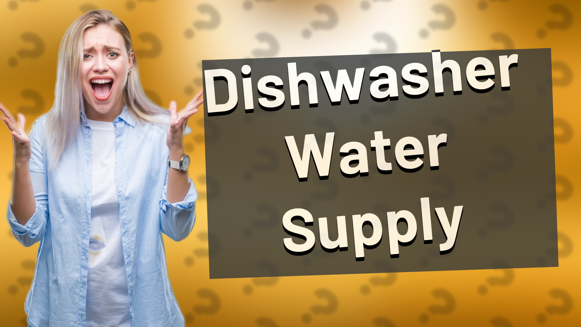 Dishwasher Water Supply