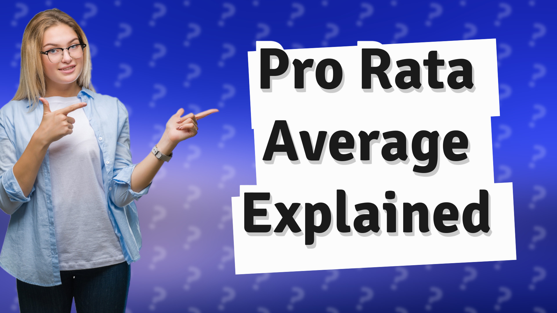 Pro Rata Average Explained