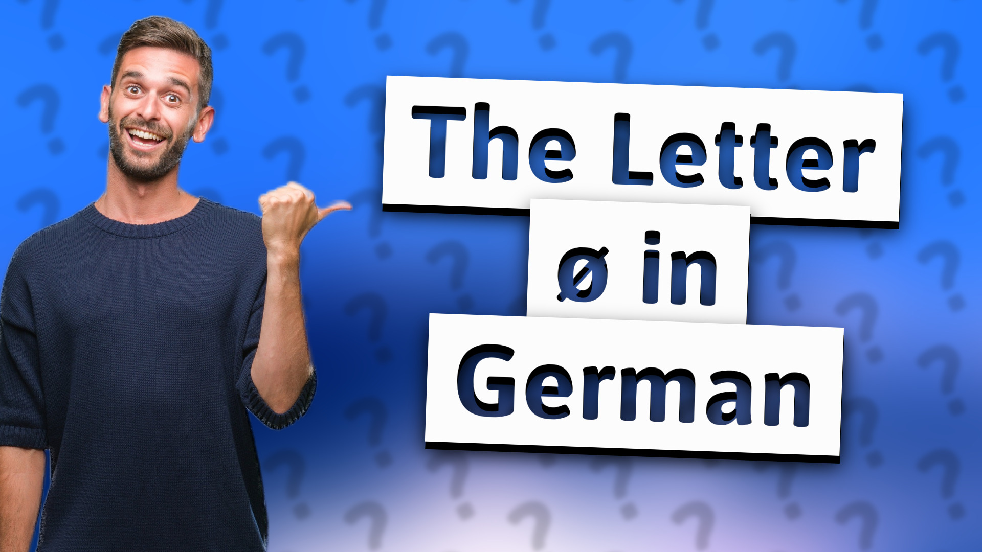 The Letter ø in German