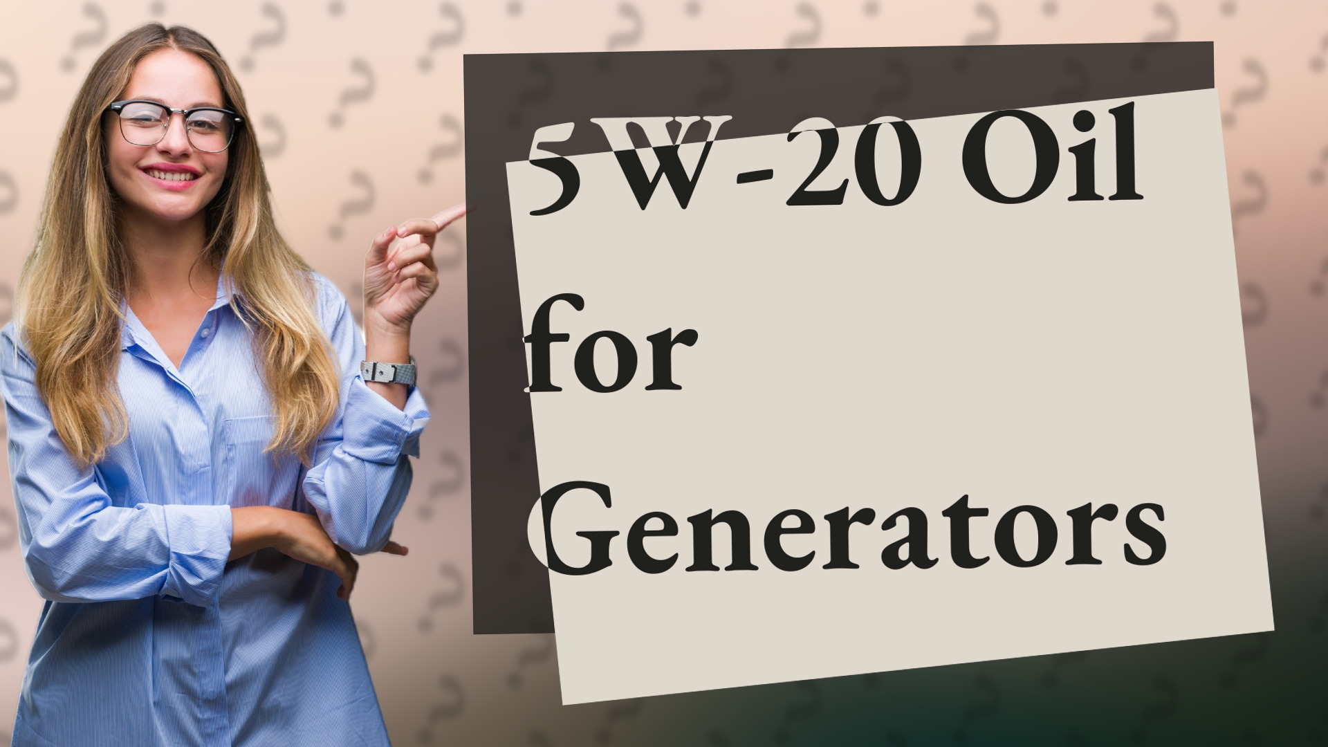 5W-20 Oil for Generators